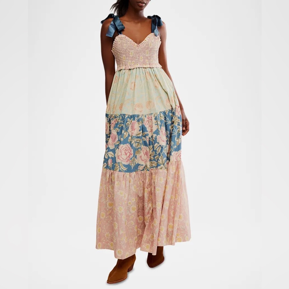 Free People Bluebell Maxi in Antique Combo NWT